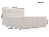 Boxspringbett mit Bettkasten 180x200 Bouclé-Stoff Alicante Beige