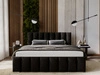 Polsterbett mit Bettkasten und Lattenrost 140x200 Neos Schwarz