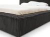 Polsterbett mit Bettkasten und Lattenrost 160x200 Lago Schwarz