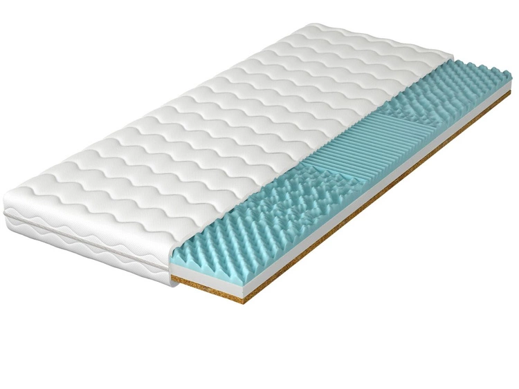 Schaumstoffmatratze mit profilierter Schaumlage und Kokosmatte Sena 200x200