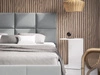 Polsterbett mit Lattenrost 140x200 Luxe Dunkelgrau