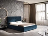 Polsterbett mit Bettkasten und Lattenrost 140x200 Tonale Dunkelblau