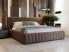 Polsterbett mit Bettkasten und Lattenrost 120x200 Bliss Braun