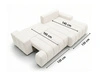 Ecksofa L-Form Rechts mit Schlaffunktion und Bettkasten Caleo Schwarz