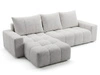 Ecksofa L-Form mit Schlaffunktion und Bettkasten Bresso Grau
