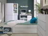Kleiderschrank mit Drehtüren und Kleiderstange 80 Arcadia Weiß 