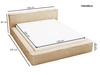 Polsterbett mit Bettkasten und Lattenrost 120x200 Lago Grau