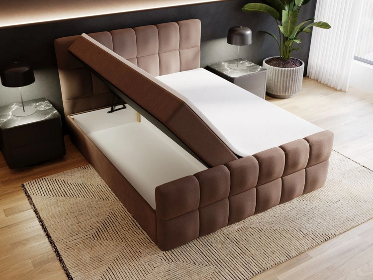 Boxspringbett mit Bettkasten 160x200 Alicante Braun