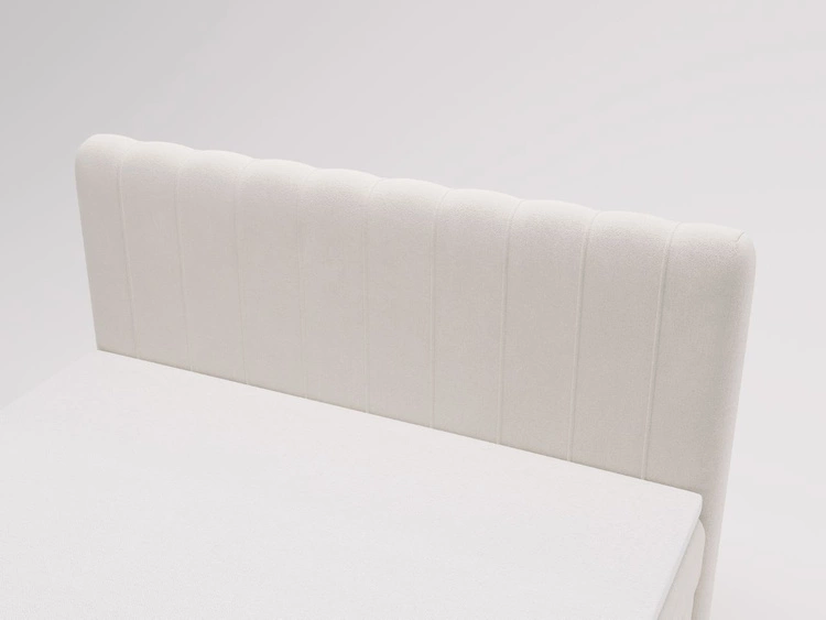 Boxspringbett mit Bettkasten 140x200 Osteno Creme