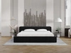 Polsterbett mit Bettkasten und Lattenrost 140x200 Lipari Schwarz
