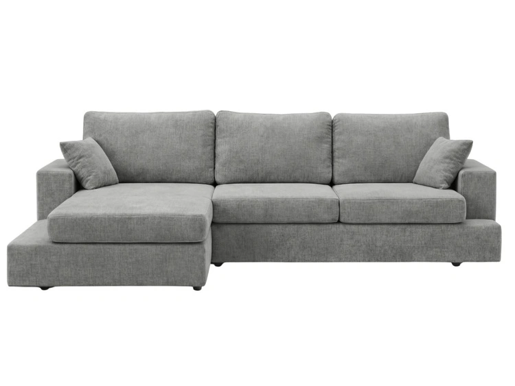 Ecksofa L-Form fürs Wohnzimmer Nesto Links Grau