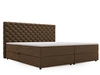 Boxspringbett mit Bettkasten 140x200 Bergamo Braun