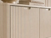 TV-Lowboard mit Türen Viva Beige auf Golden Beinen